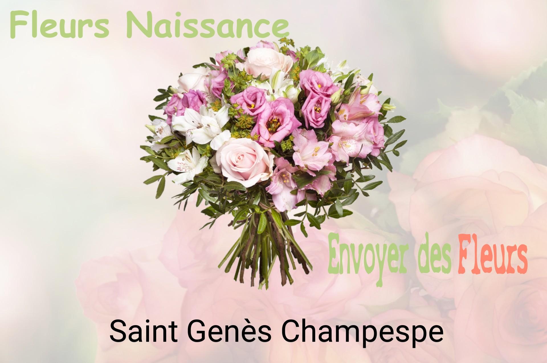 Bouquet de fleurs de naissance livré à Saint-Genès-Champespe